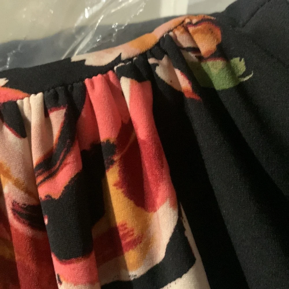 London Times Black Floral Long Sleeve Dress - Picture 7 of 8